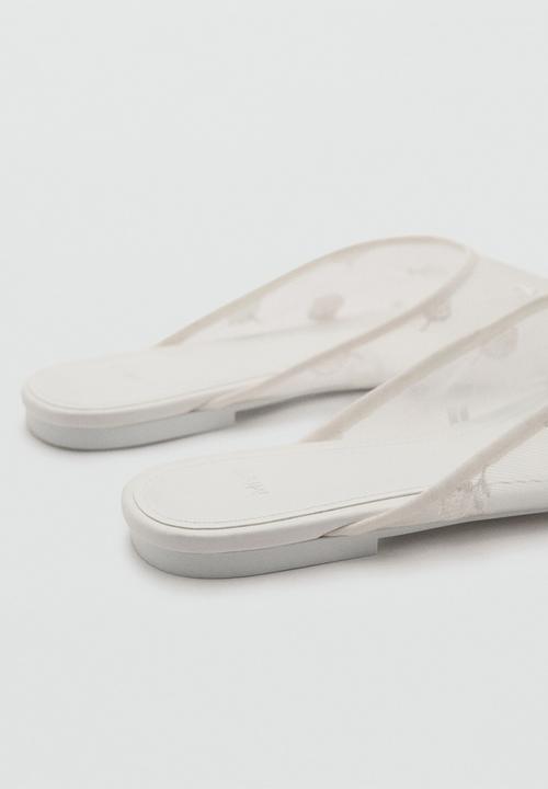 MANGO - Spa mule - white