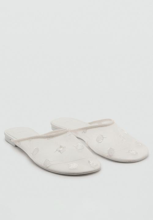 MANGO - Spa mule - white