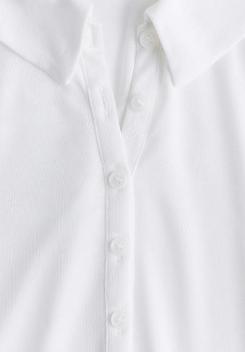 H&M - Jersey polo shirt - white