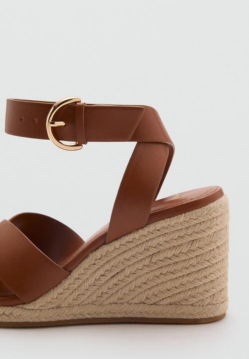 MANGO - Pati heel - medium brown