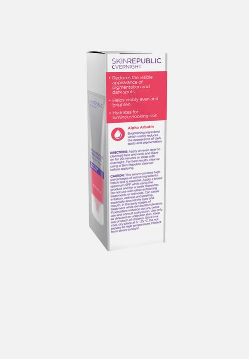 Skin Republic - Alpha Arbutin 2% + Squalane 10% Overnight Mask