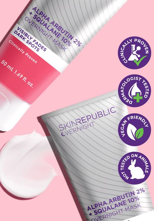 Skin Republic - Alpha Arbutin 2% + Squalane 10% Overnight Mask