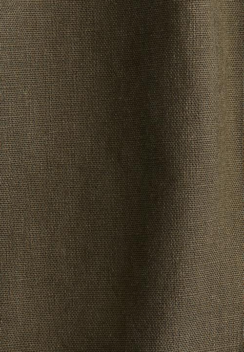 H&M - Linen-blend shorts - dark khaki green