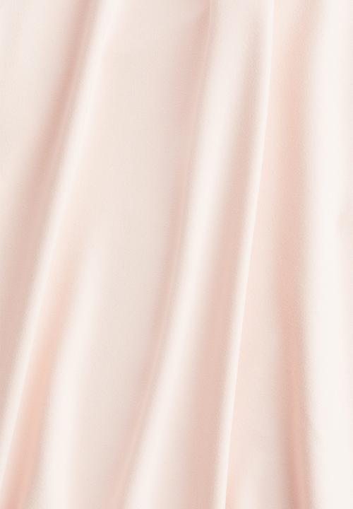 H&M - Fitted T-shirt - light peach pink