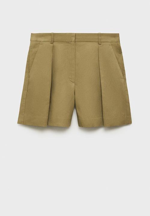 MANGO - Bermudas Max - Beige & Khaki