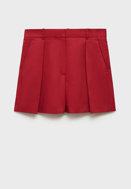 MANGO - Bermudas Max - Dark Red