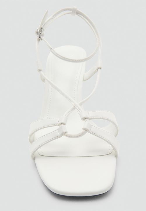 MANGO - Paloma heel - white