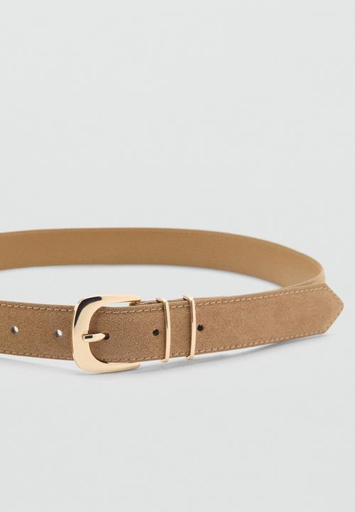 MANGO - Mayo belt - light brown