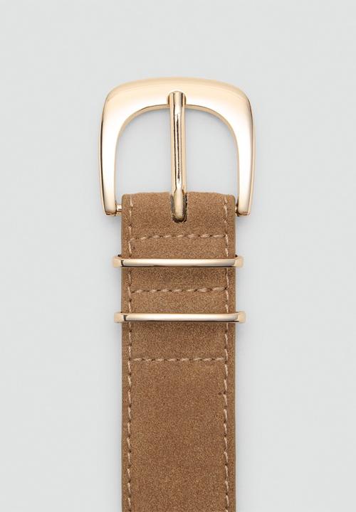 MANGO - Mayo belt - light brown
