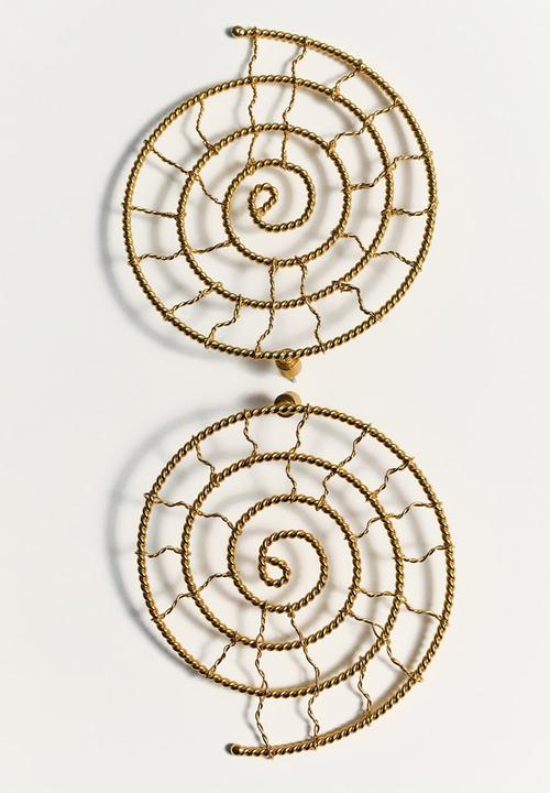 MANGO - Tesla earrings - gold