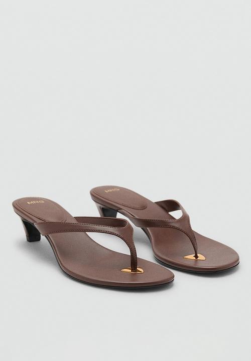 MANGO - Siena heel - dark brown