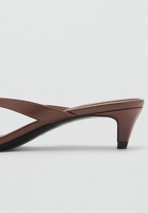 MANGO - Siena heel - dark brown