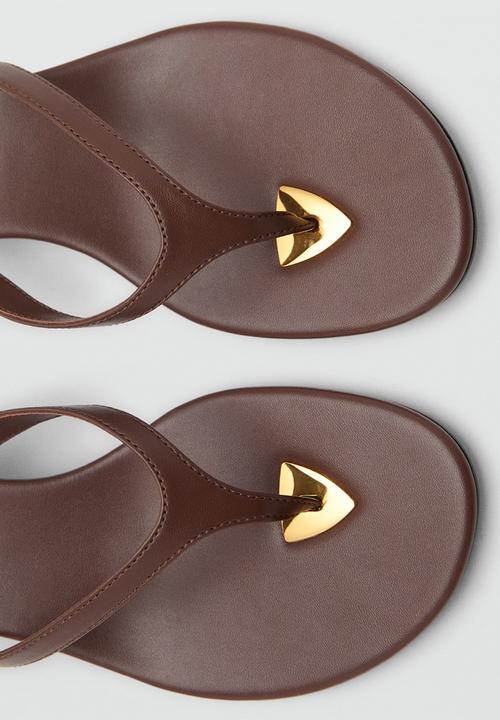 MANGO - Siena heel - dark brown