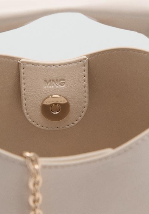 MANGO - Paco top handle bag - natural