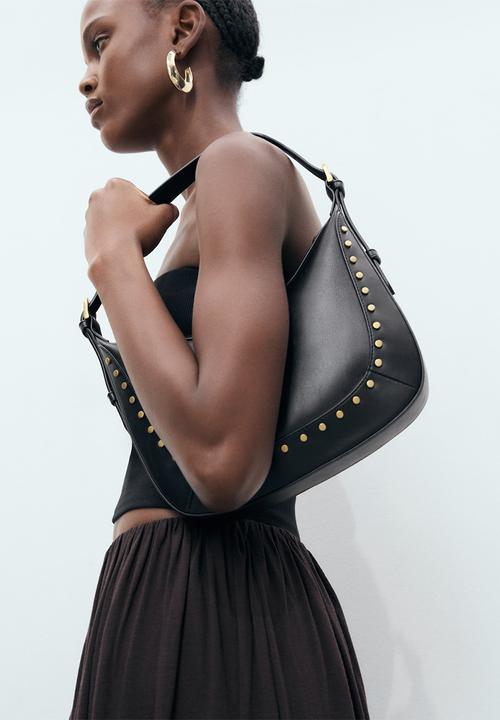MANGO - Serrat shoulder bag - black