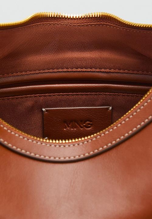 MANGO - Serrat shoulder bag - brown