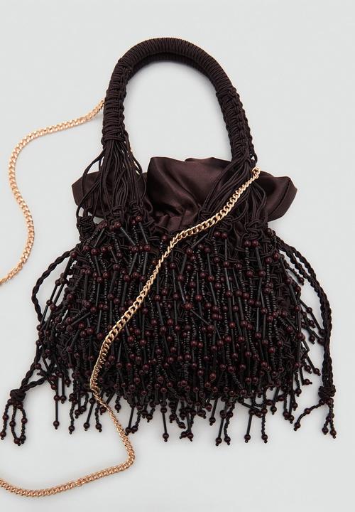 MANGO - Pazo top handle bag - brown