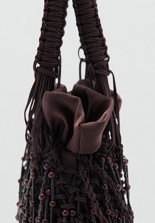 MANGO - Pazo top handle bag - brown