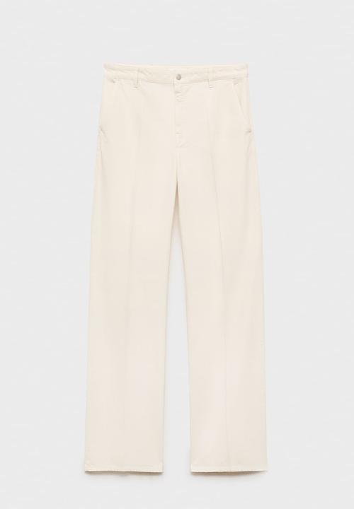 MANGO - Jeans Maya - Light Beige