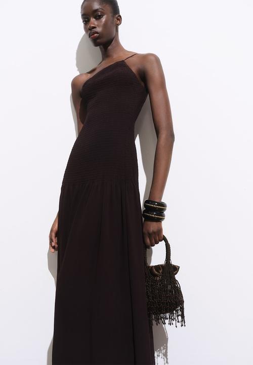 MANGO - Pazo top handle bag - brown