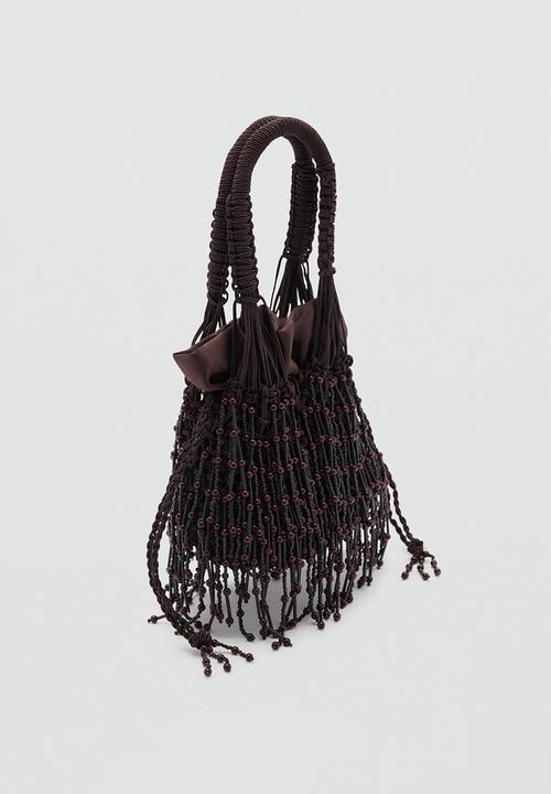 MANGO - Pazo top handle bag - brown