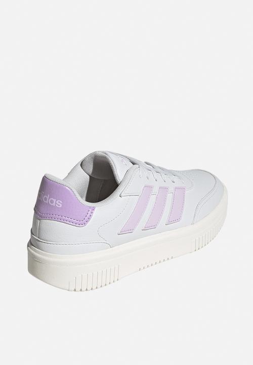 adidas Originals - Courtblock bold - crystal white/ice lavender/powder plum