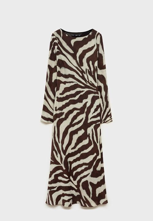 MANGO - Dress Alegra - Brown