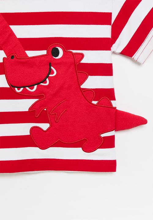 Pop Candy - Striped tee - red & white