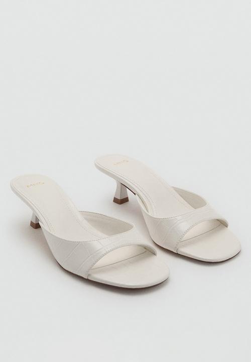 MANGO - Lidia heel - white