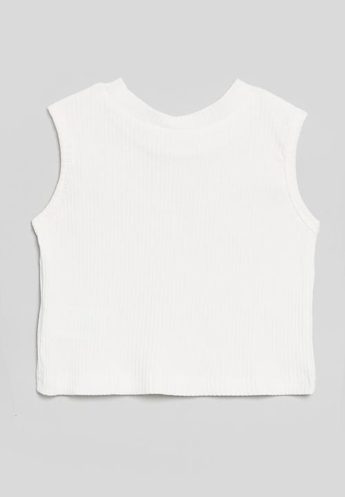 Pop Candy - Cropped vest - white