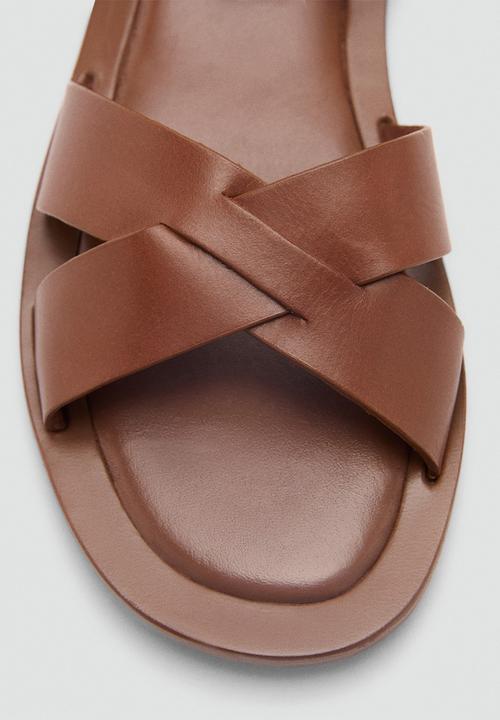 MANGO - Ice ankle strap - medium brown