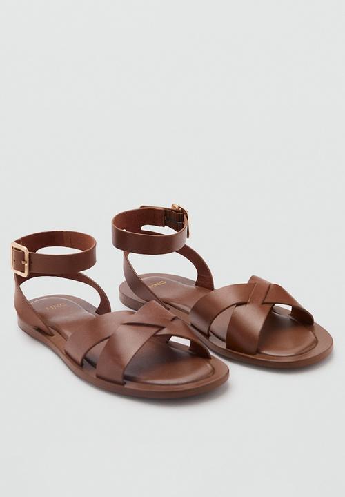 MANGO - Ice ankle strap - medium brown