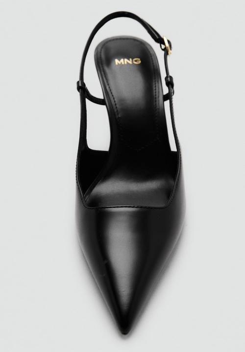 MANGO - Lean heel - black leather 