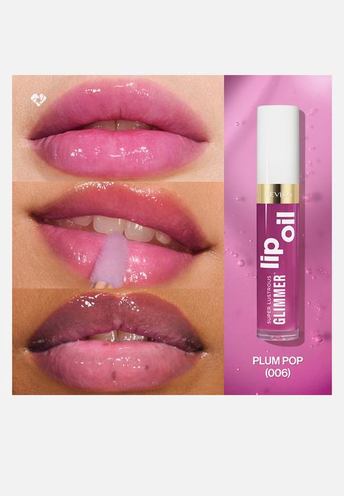 Revlon - Super Lustruous Glimmer Lip Oil - Plum-Pop