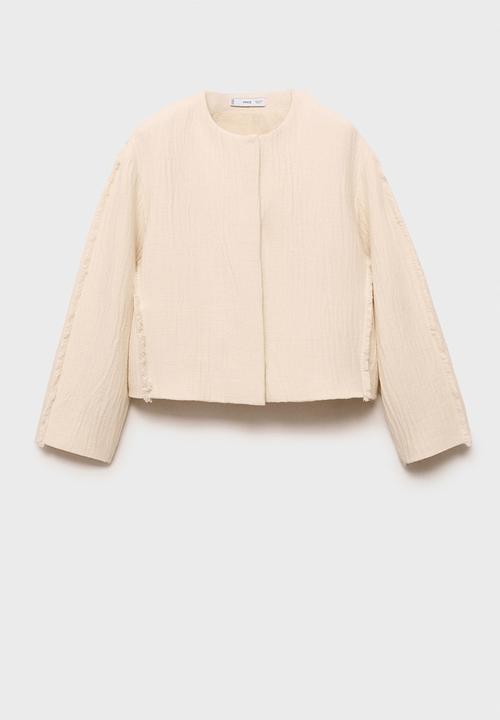 MANGO - Jacket Gioia - Light Pastel Beige
