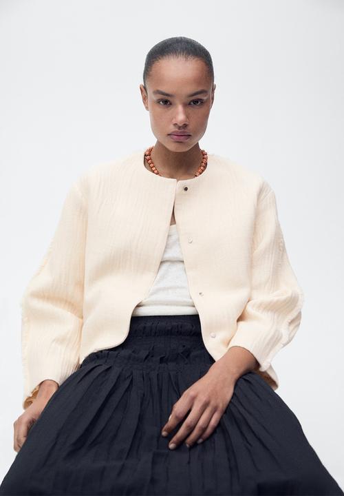 MANGO - Jacket Gioia - Light Pastel Beige