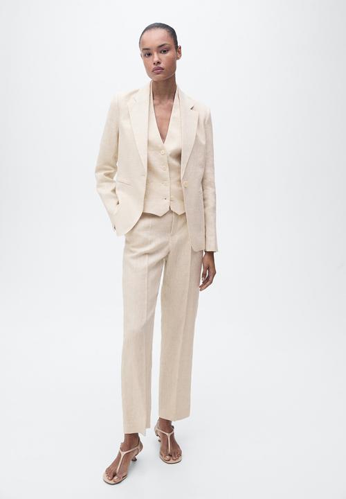 MANGO - Blazer Boreli - Light Pastel Gray