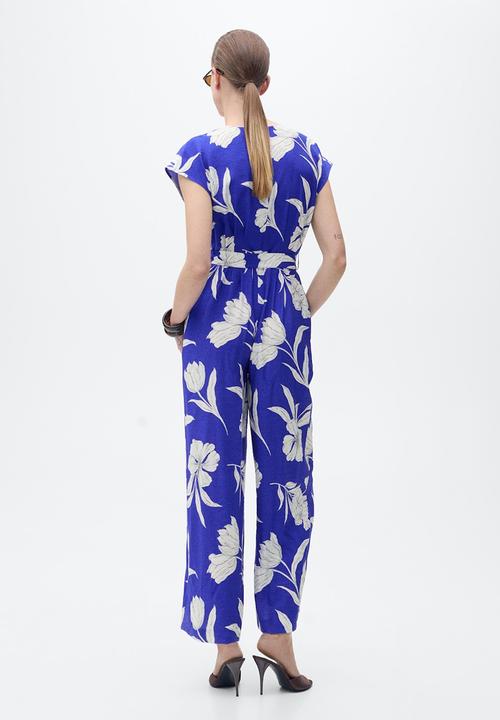 MANGO - Jumpsuit Lorain - Medium Blue