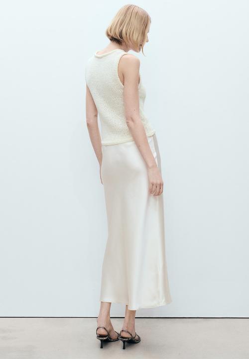 MANGO - Skirt Mia2 - Light Beige