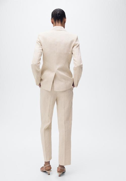 MANGO - Trousers Boreli - Light Pastel Gray