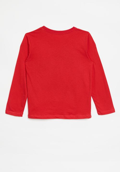 Pop Candy - Printed long sleeve - red