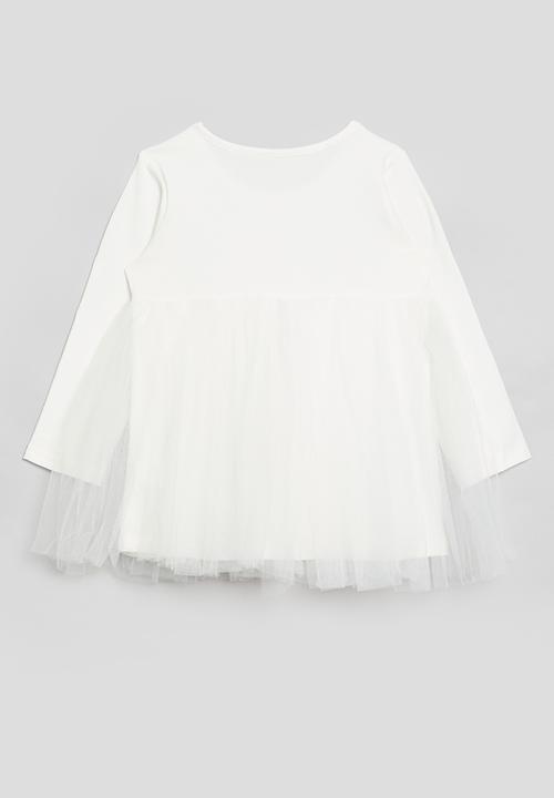 Pop Candy - Combo dress - white