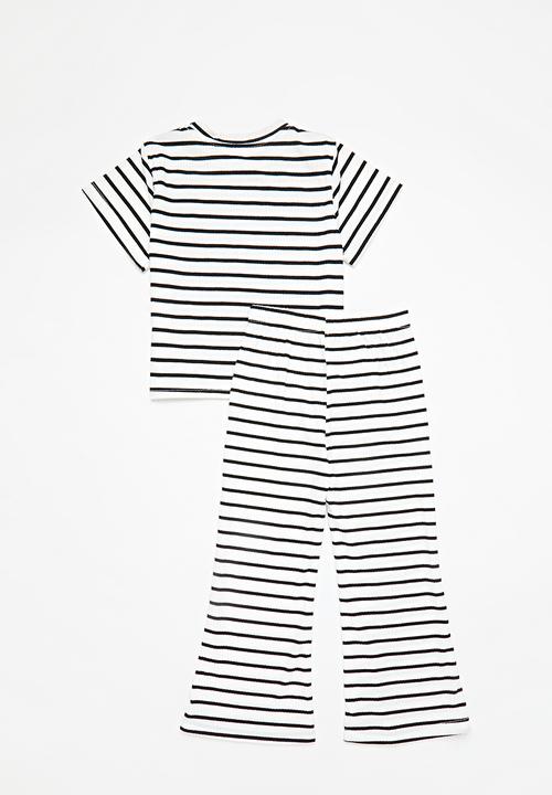 Pop Candy - Striped lounge set - black & white
