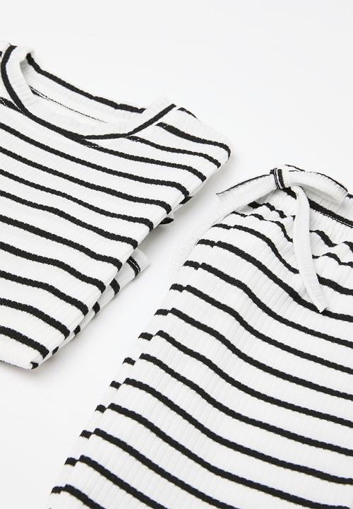 Pop Candy - Striped lounge set - black & white