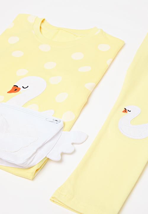 Pop Candy - Polka dot top & legging set - yellow & white
