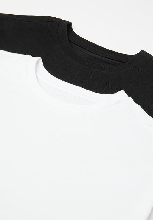 Pop Candy - 2 Pack tee - white & black
