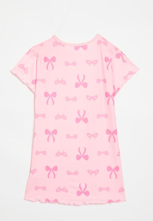 Pop Candy - Bow print night dress - pink