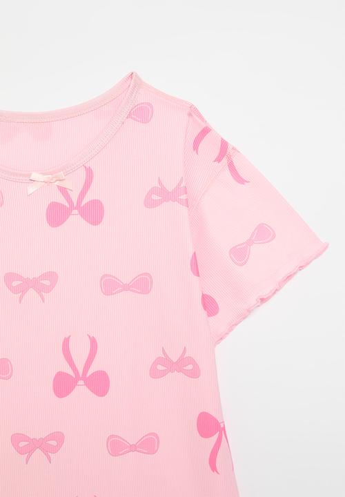 Pop Candy - Bow print night dress - pink