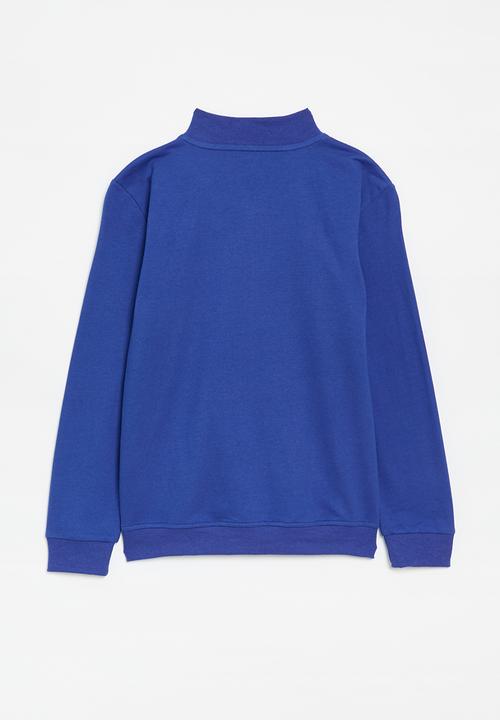 Pop Candy - Zip thru sweat top - blue