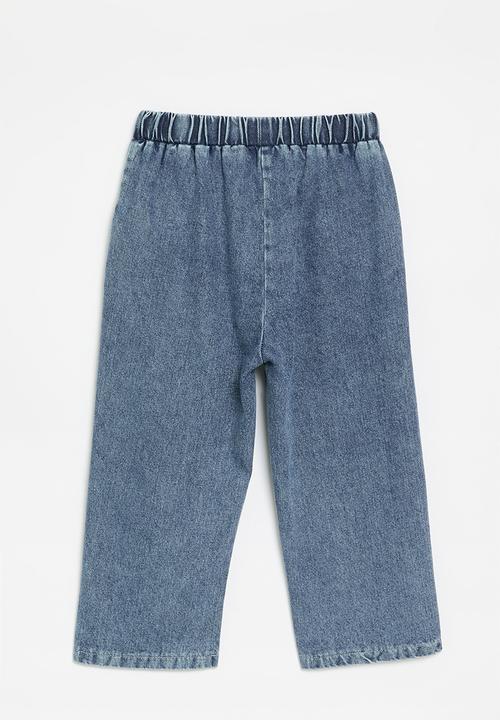 Pop Candy - Butterfly print jeans - blue & white